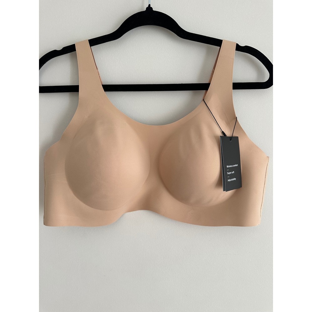 Knix Revolution Adjustable Pullover Bra Warm Sand Wireless Seamless XXL NEW